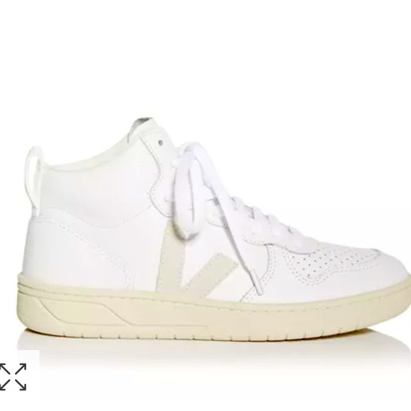 Veja Shoes - Veja V-15 Hi Top White Neutral Sneakers Size 39